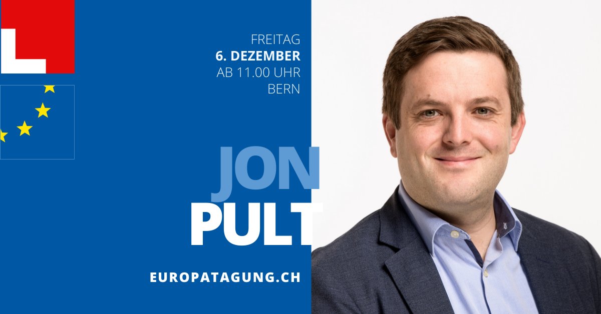 📢 Jetzt Ticket für #europCHday2024 am 6. Dezember besorgen!

@jonpult, Präsident <a href="/SGA_ASPE/">Schweizerische Gesellschaft für Aussenpolitik</a> &amp; Nationalrat @spschweiz/GR, wird einen Vortrag mit dem Titel «Schweiz-EU, eine stürmische Beziehung?» halten.

👉 europatagung.ch 

#SwissEUrelations #BilateraleIII #Europapolitik