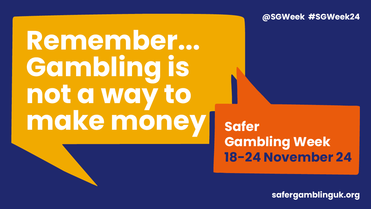 Gambling should be a form of entertainment, not a money-making plan. For #SGWeek24, let’s remember that the goal is fun, not financial gain.

safergamblinguk.org