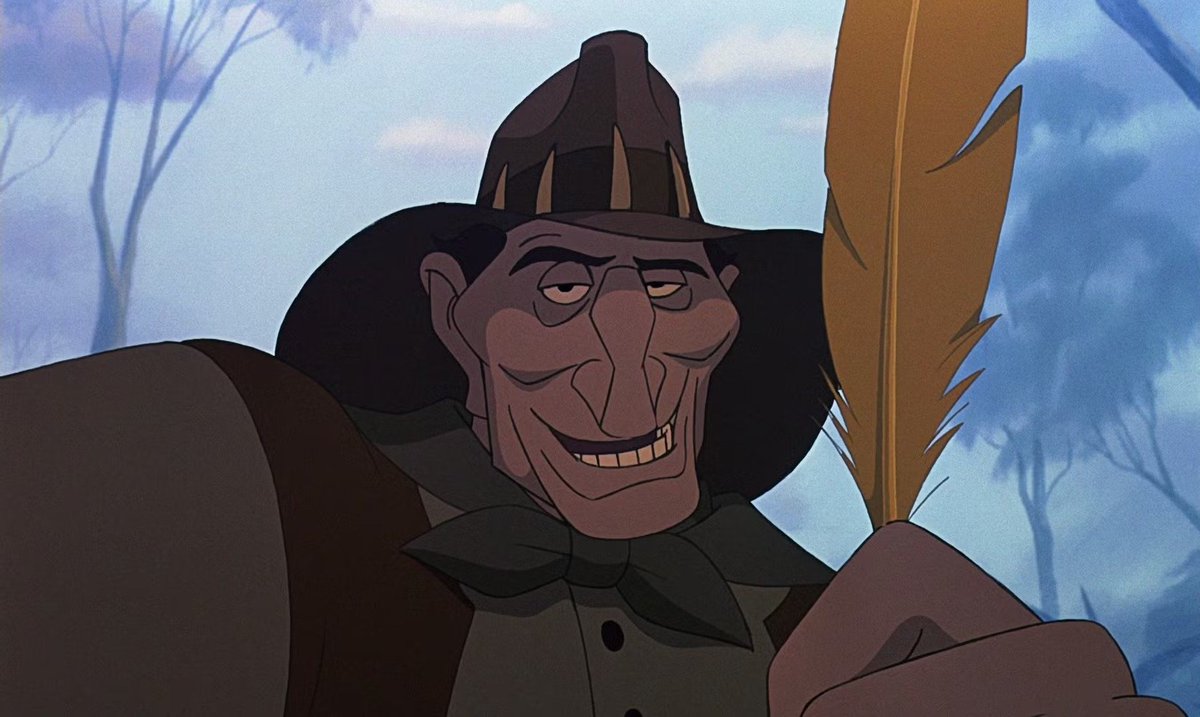 Whenever I think of evil personified, I think of Percival C. McLeach voiced by George C. Scott in Rescuers Down Under.