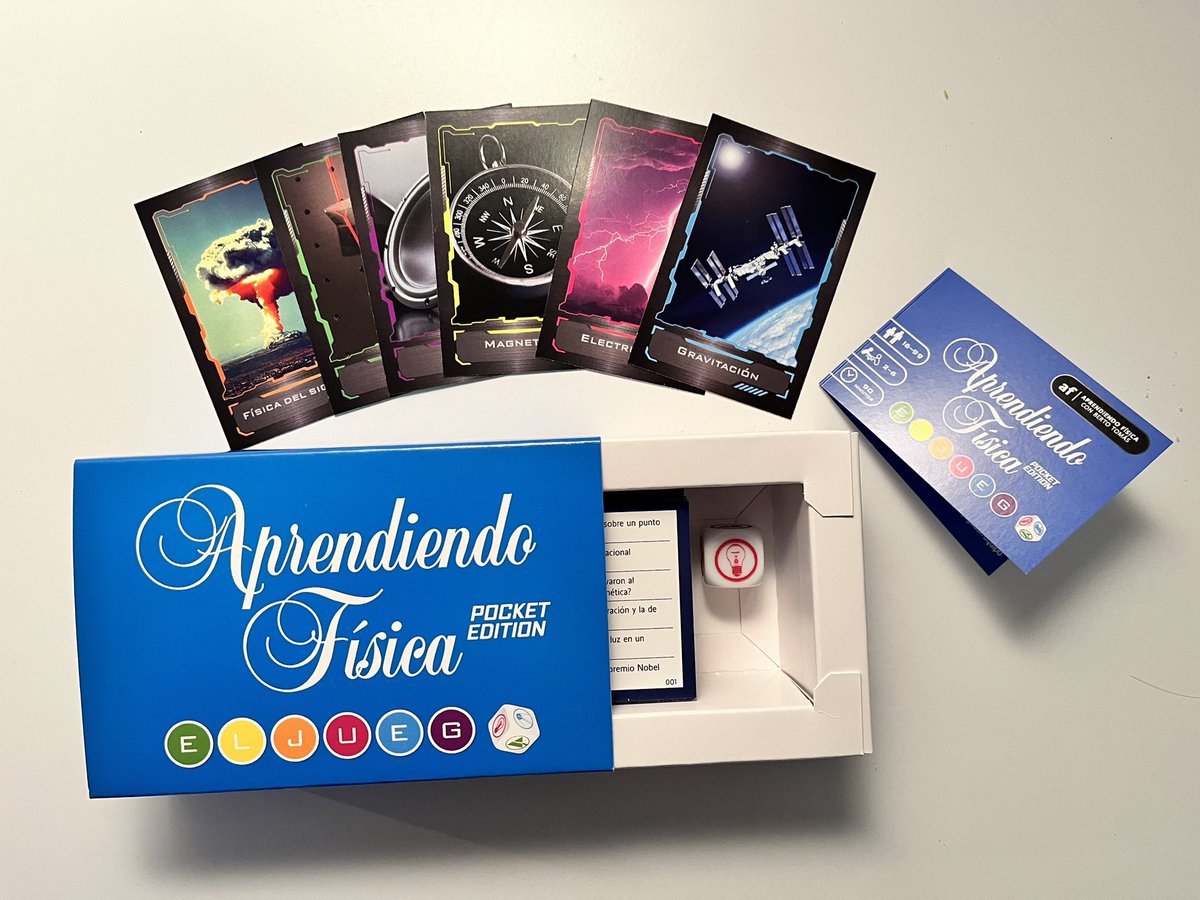 Ya está aquí el #SORTEO de noviembre.
Aprendiendo Física: El juego para dominar la #física 
100 tarjetas, 600 preguntas. Solo puede haber un ganador.
Si quieres participar, repostea.
Ganador el domingo 24/11/2024 a las 21:30.
