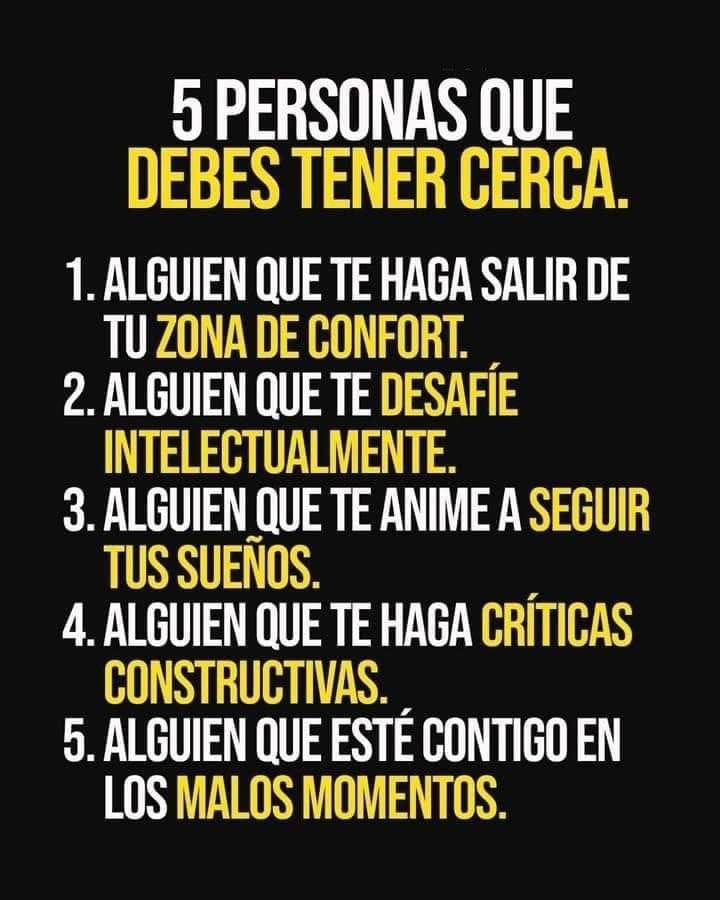 KARLABASO's tweet image. Cinco personas que debes de mantener a tu lado. #karlabaso #mujermigrante #Motivacion