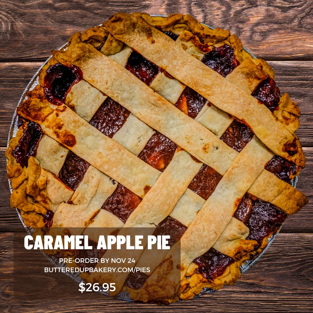 Who says you can't have dessert for breakfast? Definitely not me! Our Caramel Apple Pie, with its gooey caramel and crisp apples tucked into a flaky crust, is my favorite way to start Thanksgiving. day 🌟🍂

Order yours by Sunday night for a guaranteed Thanksgiving pie. 🧡