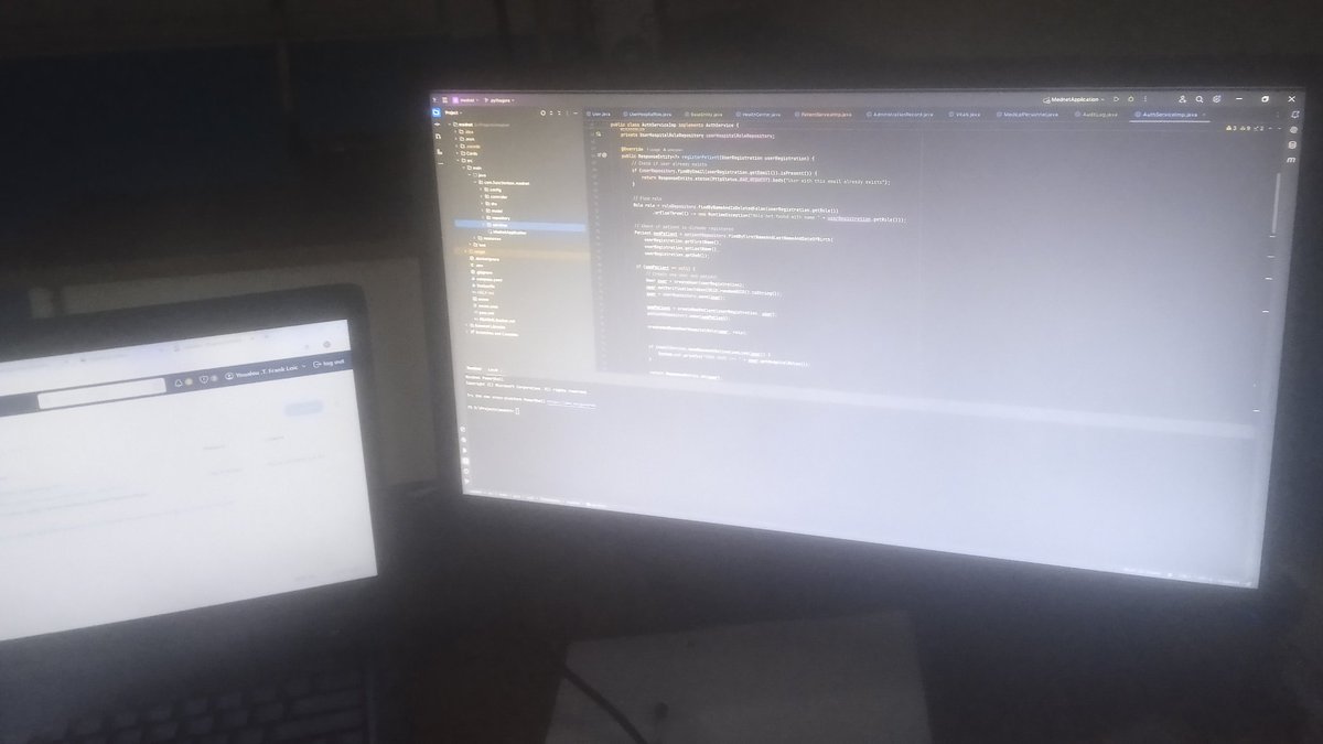 FLPythagore's tweet photo. My production 🥲
Producing good backend with the integration testing in it
#MedNet #SoftwareDevelopment #Java #DevOps https://t.co/4FA8cAkroO