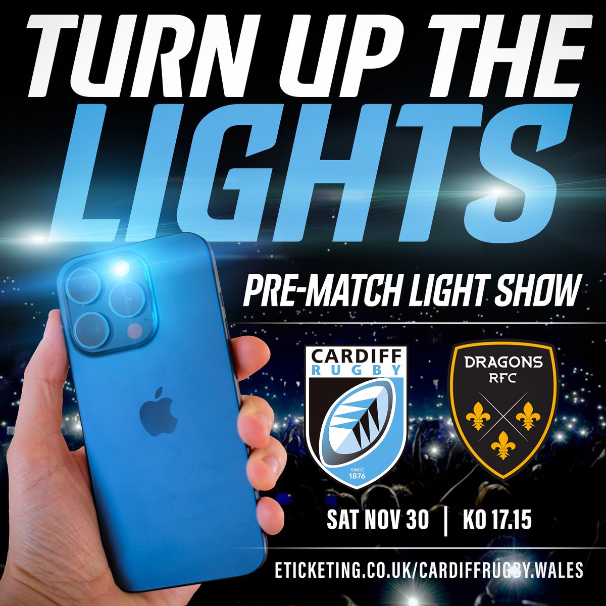 Cardiff Rugby (@cardiff_rugby) on Twitter photo LIGHT UP THE ARMS PARK ποΈπ‘
The Club is calling on supporters to light up the Arms Park π <a href="/dragonsrfc/">Dragons RFC π</a>, via a mobile phone powered synchronised Light Show β a first in Welsh sport. π²
Find out more and sign up π
π cardiffrugby.wales/news/light-up-β¦
#AlwaysCardiff LIGHT UP THE ARMS PARK ποΈπ‘
The Club is calling on supporters to light up the Arms Park π <a href="/dragonsrfc/">Dragons RFC π</a>, via a mobile phone powered synchronised Light Show β a first in Welsh sport. π²
Find out more and sign up π
π cardiffrugby.wales/news/light-up-β¦
#AlwaysCardiff