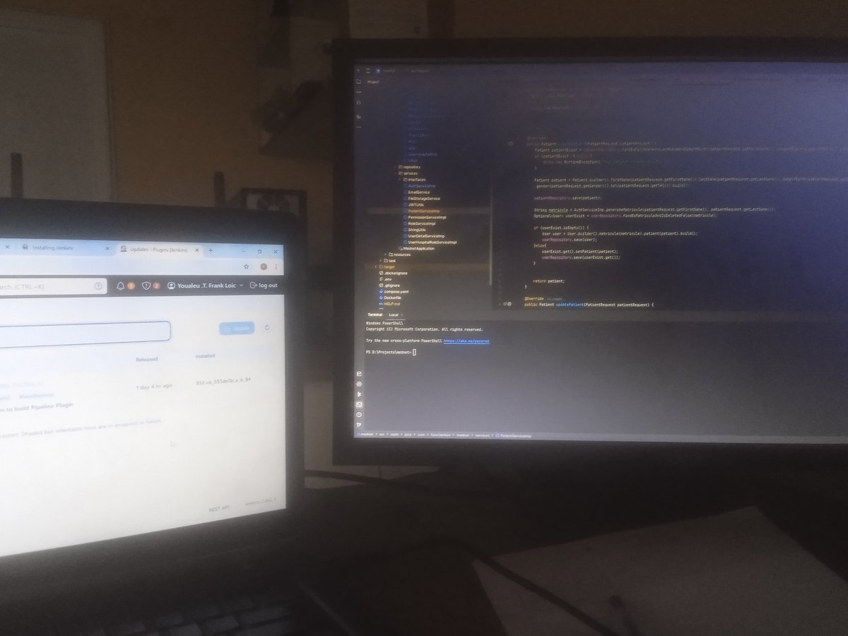 FLPythagore's tweet photo. My production 🥲
Producing good backend with the integration testing in it
#MedNet #SoftwareDevelopment #Java #DevOps https://t.co/4FA8cAkroO