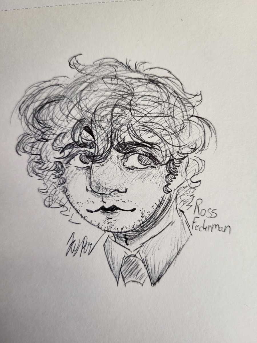 Jaspy__Waspy's tweet photo. It doesn't really look like him but Ross doodle #tallyhall https://t.co/TRkj0nealu