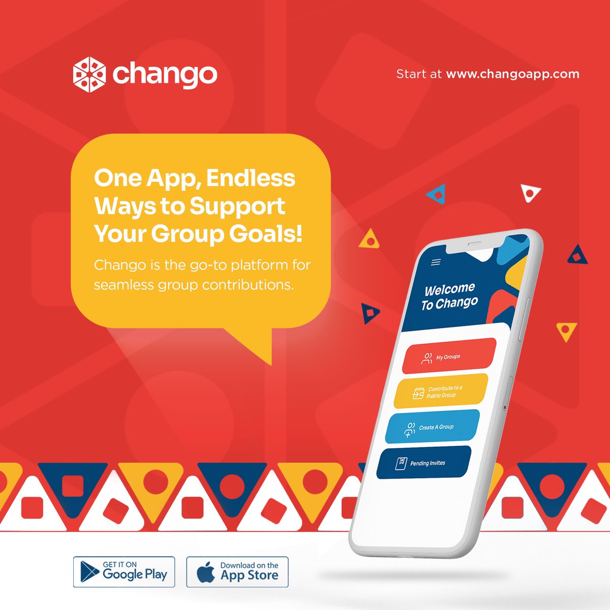 thechangoapp's tweet photo. One app, endless ways to hit your group goals! Whether it’s a family project, a charity cause, or a trip with friends, Chango makes group contributions easy, transparent, and seamless. Start here ⬇️ https://t.co/mAULRIsEs8

#GroupContributionPlatform #ChangoApp #CrowdfundingGhana https://t.co/uraxn6u36P