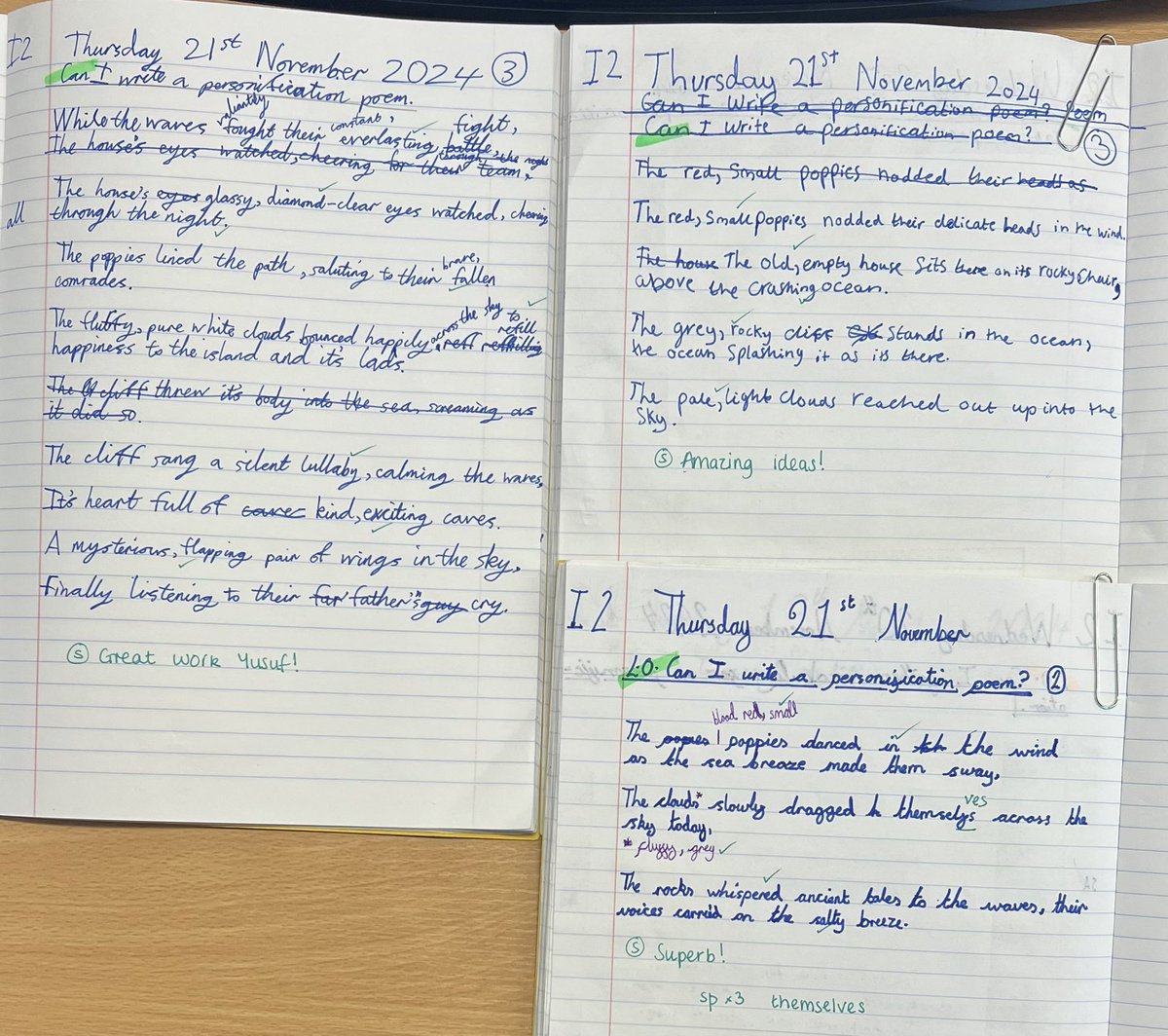 MissCapp_'s tweet photo. @DelaprePrimary @LiteracyCounts1 @LeiversD3 @MissC1805 And more personification poems from 5C! Excited to see what next week will bring… ✍️ https://t.co/5WAGk2q7th