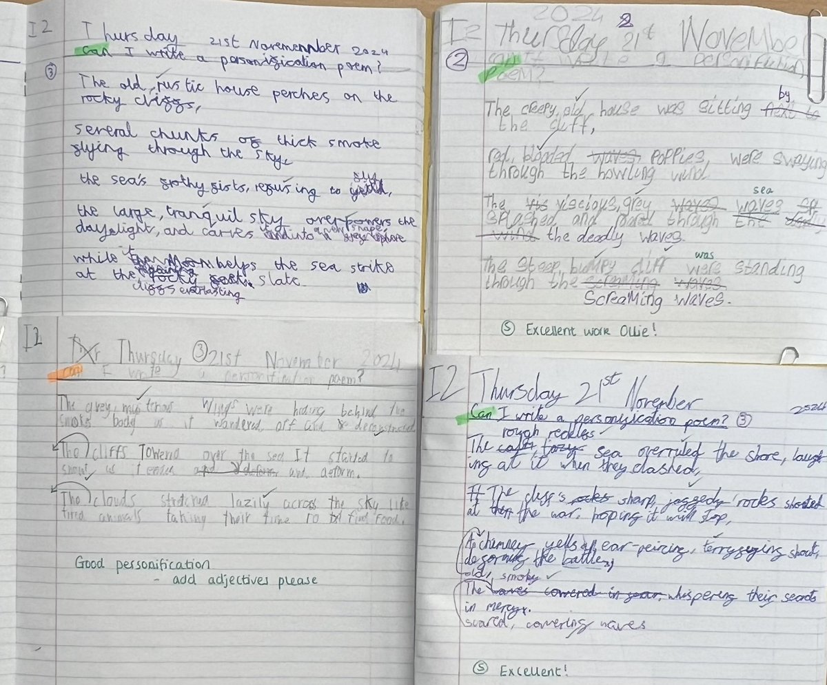 MissCapp_'s tweet photo. @DelaprePrimary @LiteracyCounts1 @LeiversD3 @MissC1805 And more personification poems from 5C! Excited to see what next week will bring… ✍️ https://t.co/5WAGk2q7th
