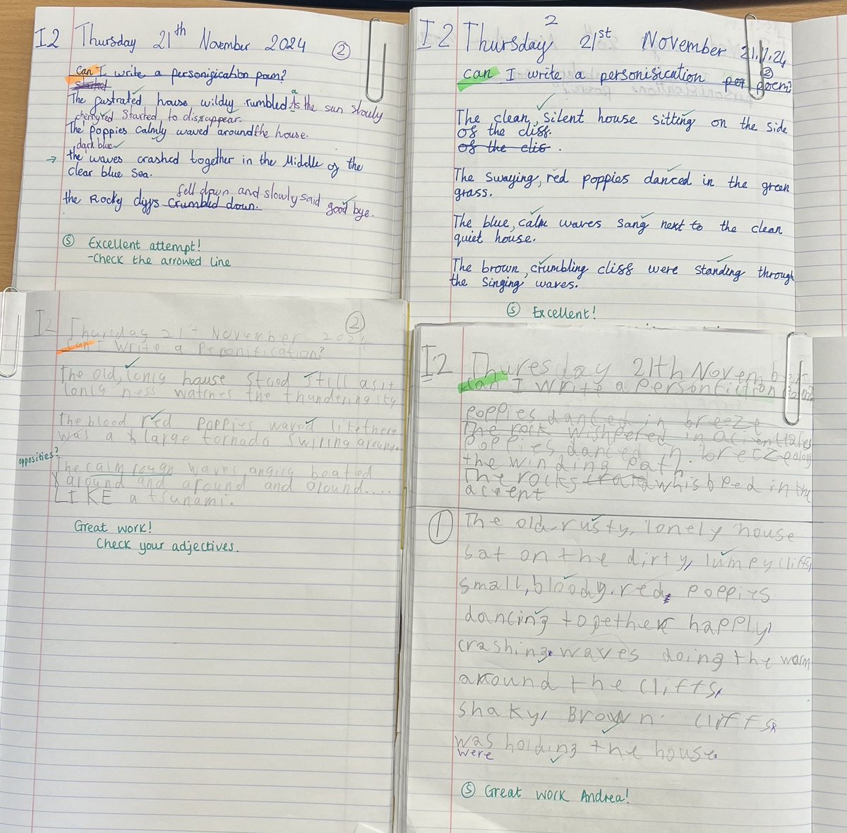 MissCapp_'s tweet photo. @DelaprePrimary @LiteracyCounts1 @LeiversD3 @MissC1805 And more personification poems from 5C! Excited to see what next week will bring… ✍️ https://t.co/5WAGk2q7th