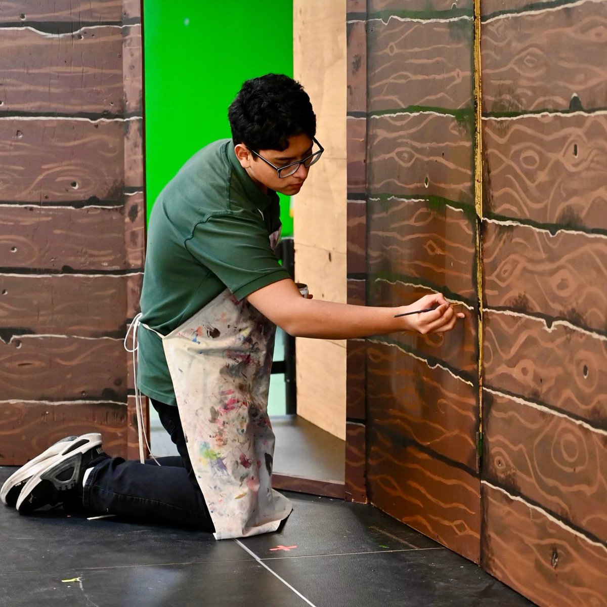 Advanced Art students are hard at work! This week they’re learning color theory, and painting the stage for the fall @polahs_drama_ production of “The Outsiders!” 🎨 🎭