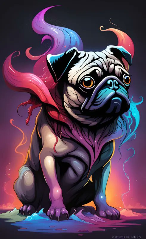 Wettya_'s tweet photo. Meet the new guardian of the metaverse — a pug from another dimension! 🐾 Its cosmic energy and hypnotic gaze leave no one indifferent.

NFT art is becoming something more than just an image. It’s a story, an emotion, and a unique connection between the artist and the collector. https://t.co/rIBBXTWHiH