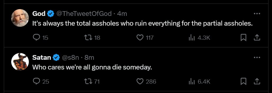 PolTheFirst's tweet photo. My timeline is just a summary of the world right now. https://t.co/zfEFl7DwIw