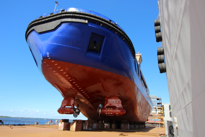 Railotech's tweet photo. Four-wheel drive? Engines operating at variable speed? Didn't we do it quite a while ago? 🤔

Read more about the development of the #ARC124 port #icebreaker design with four @ABBMarine #Azipod units and #OnboardDCGrid in #ArcticPassion News 2/2020:

https://t.co/OSUIcmmOtv https://t.co/6s9oBgJGSI