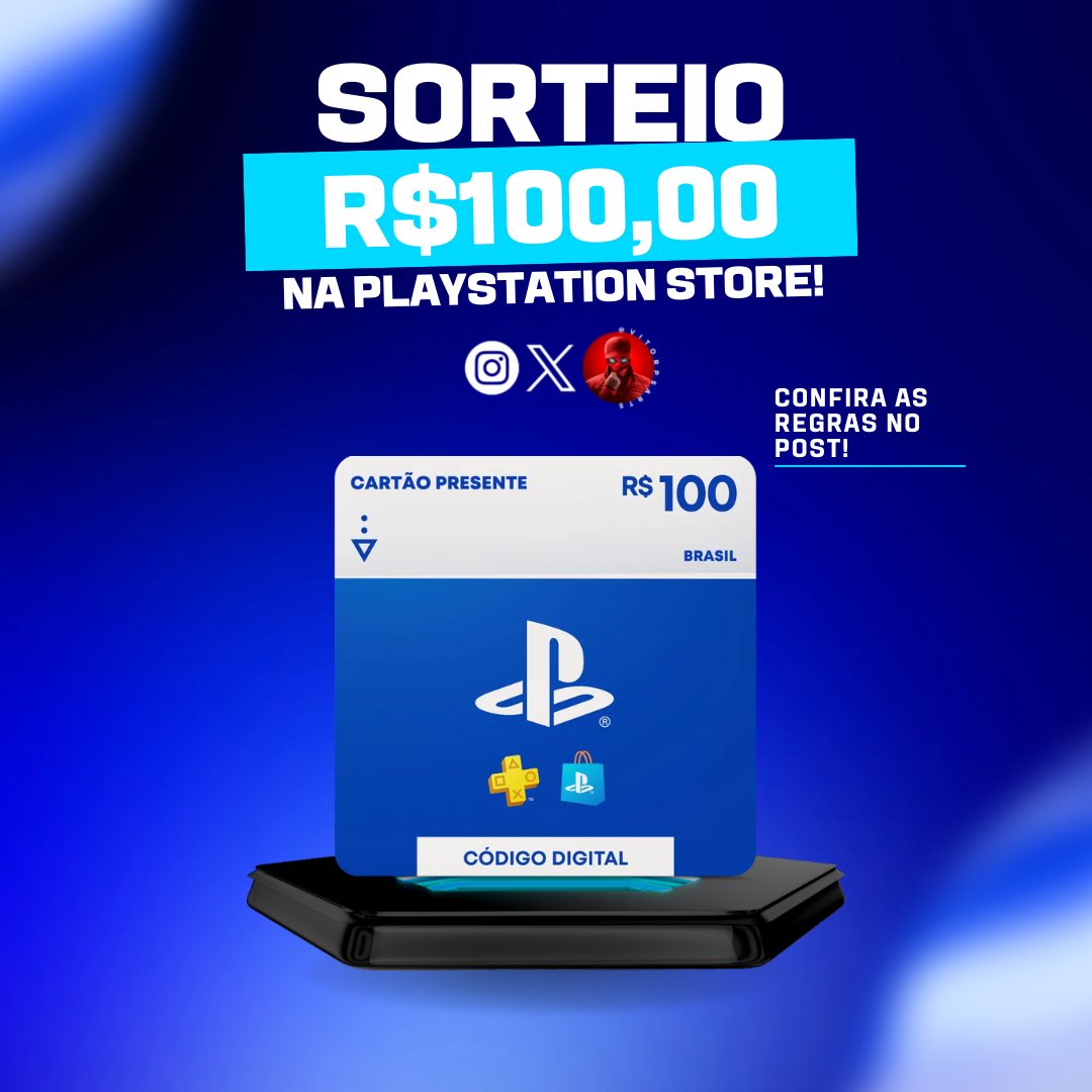 vitorpsarts's tweet image. 🚨OFICIAL: BLACK FRIDAY COMEÇOU NA PS STORE!

Para comemorar, a minha parceira Nuuvem patrocinou um SORTEIO de 100 reais em Gift Card no PlayStation!

👉 Regras:

- Seguir @vitorpsarts e @nuuvem no X
- Dar RT nesse post

O resultado será divulgado no dia 26