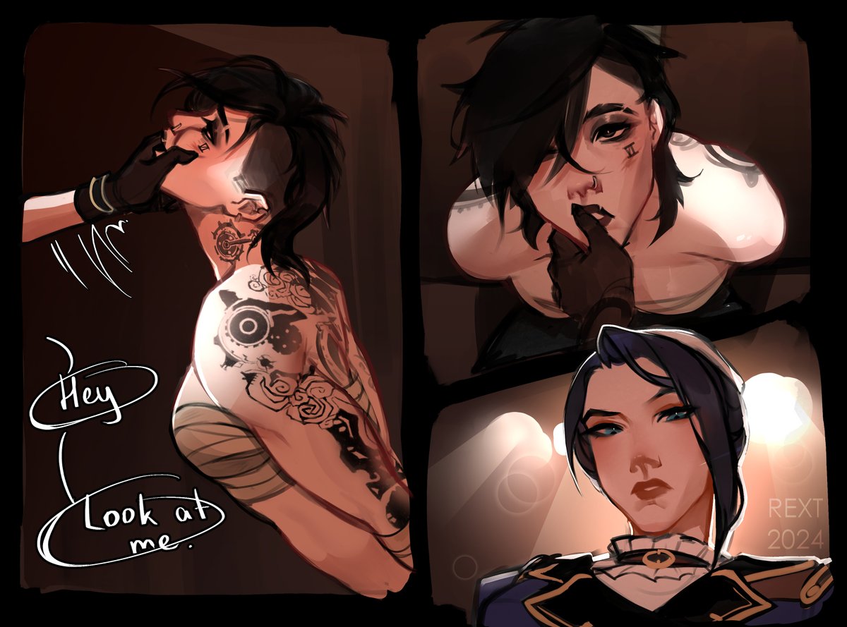 rext1884's tweet image. #arcane #caitvifanart 
Part 1 - ?
Hey, everybody! I wanna show you first #caitvi comic. 
You can fоllоw my bооsty to keep up with new updates and exclusive part ≽^•⩊•^≼