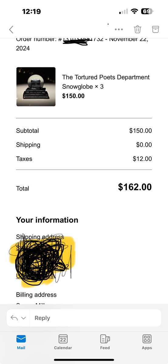 iam50anda's tweet photo. Shopping done! Well, until the next merch drop #TSTTPDSnowGlobe ⁦@taylornation13⁩ https://t.co/X8puwBvVMp