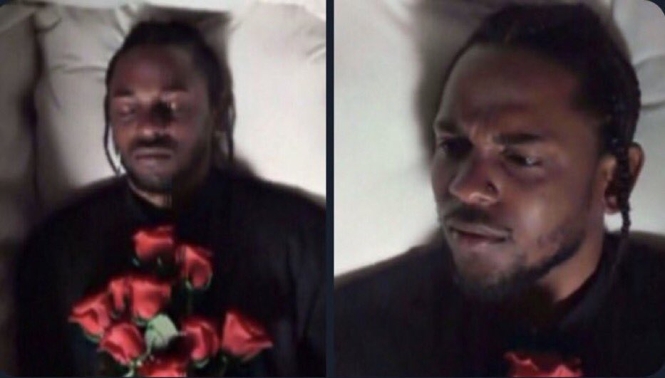 <a href="/kendricklamar/">Kendrick Lamar</a> waking up this morning to see that kendrick dropped a whole album