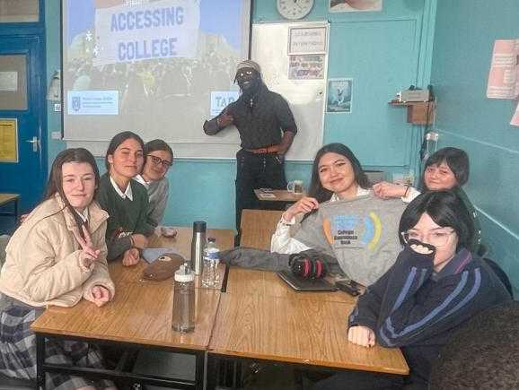 TAP ambassador Joel from Trinity College came to talk to our 6th years about HEAR, DARE and TAP. today. The perfect was to wrap up a successful College Awareness Week  #CAW2024
