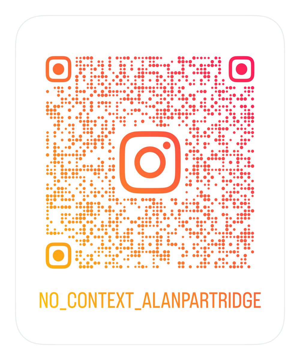 I run no_context_alanpartridge on Instagram!

If you like Alan - give me a follow! I promise we’ll have a ruddy good time!

instagram.com/no_context_ala…

#alanpartridge #alan #stevecoogan <a href="/PartridgeLive/">AlanPartridgeLive</a> <a href="/ThisisPartridge/">Alan G Partridge</a> <a href="/FansOfPartridge/">Alan Partridge</a>