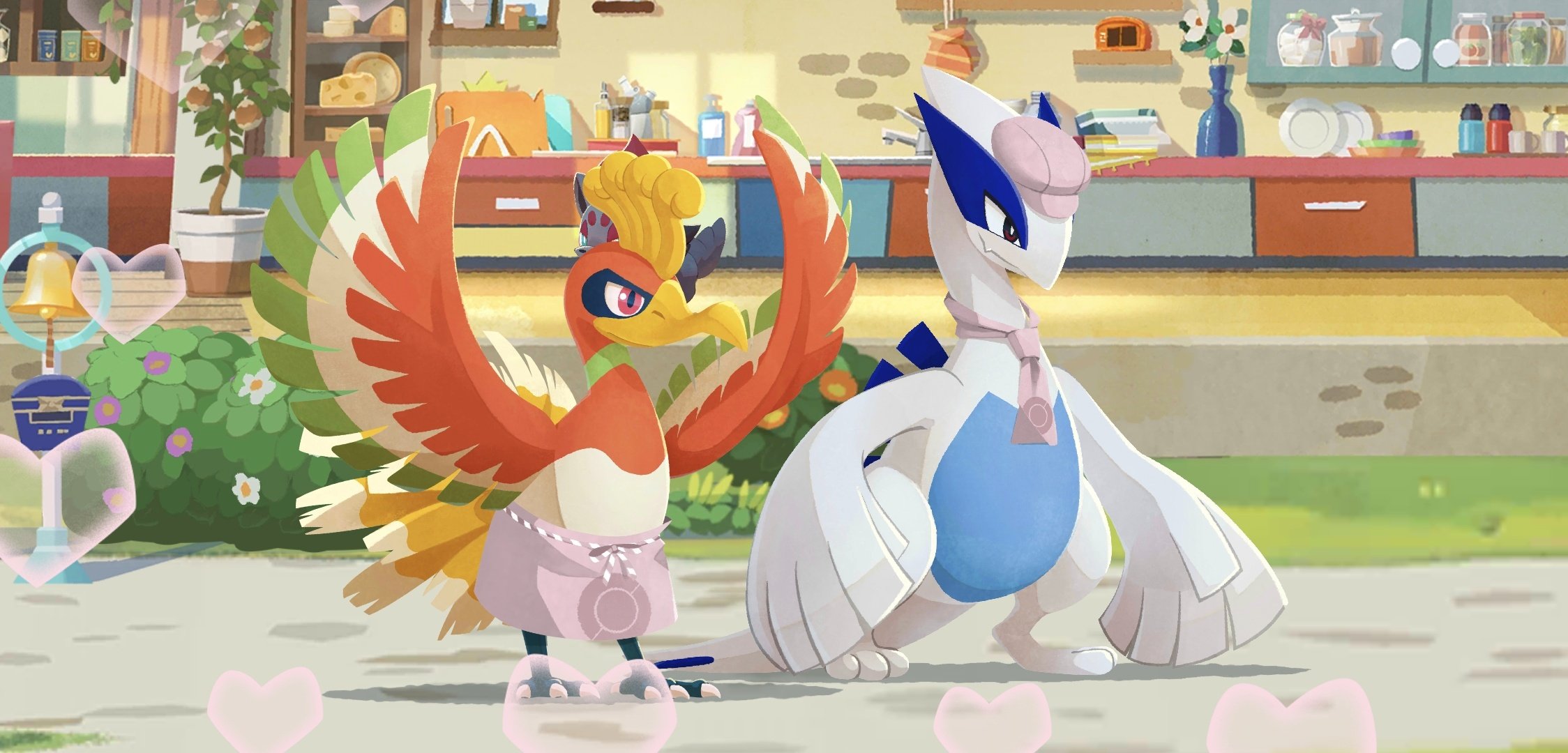 ポケモンセンター 下敷き 2枚セット ルギア浮上＆ホウオウの飛翔