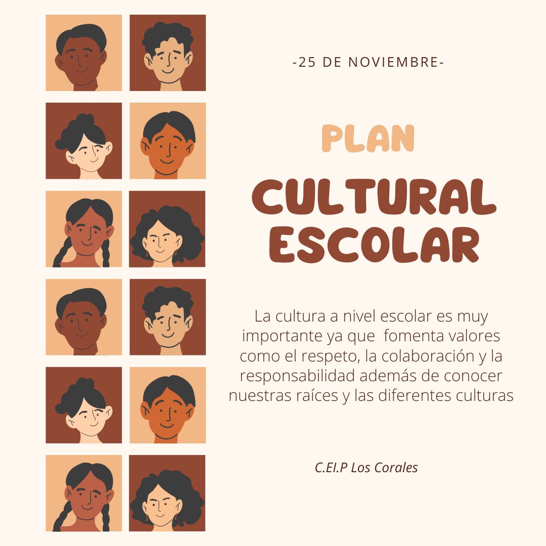 CEIPLosCorales's tweet photo. Desde el CEIP Los Corales queremos dar comienzo al nuevo plan sobre la cultura escolar donde el alumnado aprenderán la importancia de la cultura a través de diferentes actividades, talleres y exposiciones. #educajaen https://t.co/EelIBEcvZx