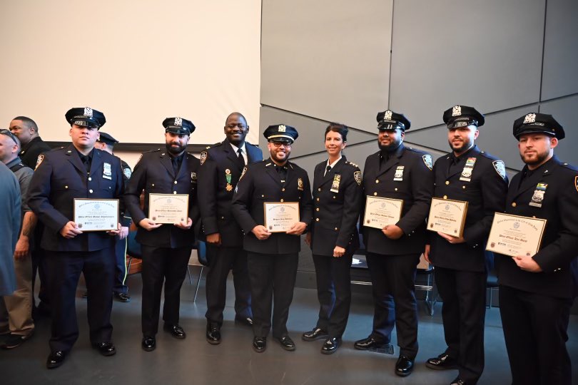 NYPDPSA7's tweet photo. Today our officers were awarded the Centurion Award at the police academy, for demonstrating exceptional dedication, service and commitment to public service. Congratulations to all the winners! https://t.co/e59rFNrz2i