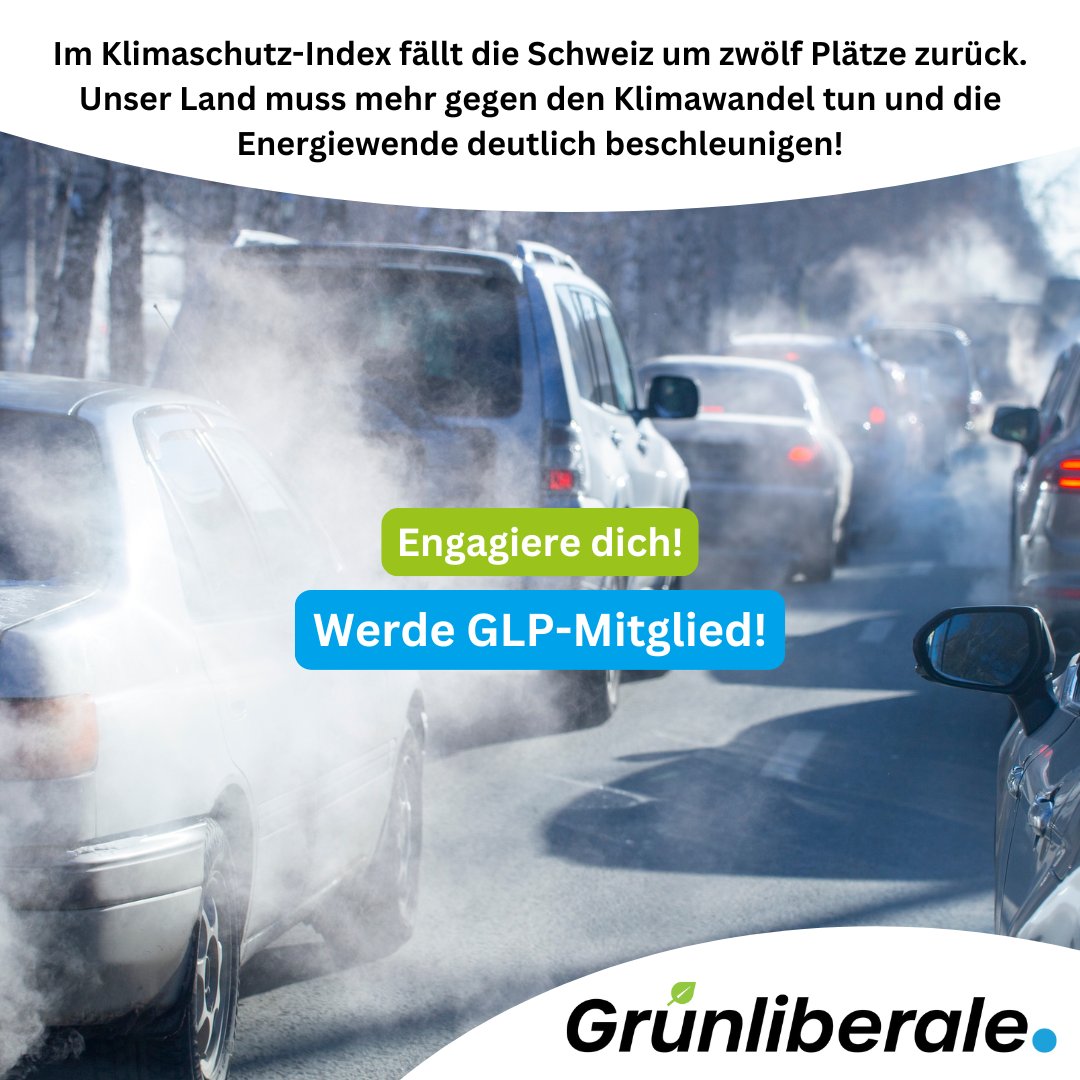 Die #Schweiz belegt in diesem Jahr nur noch den 33. Platz im #Klimaschutz-Index. 🌍 Innerhalb eines Jahres sind wir um 12 Plätze abgerutscht – der stärkste Absturz aller untersuchten Staaten. Die Schweiz tut klar zu wenig, um das 1.5-Grad-Ziel einzuhalten!