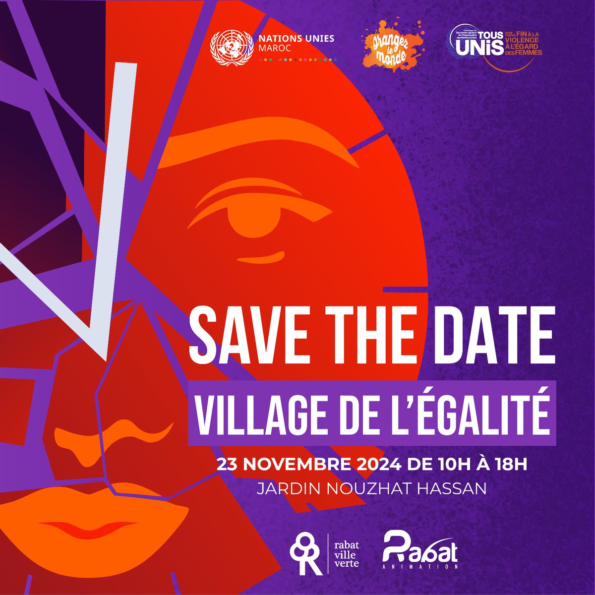 Nations Unies Maroc 🇲🇦🇺🇳 (@onumaroc) on Twitter photo Le Système des Nations Unies pour le Développement au Maroc <a href="/ONUMaroc/">Nations Unies Maroc 🇲🇦🇺🇳</a> informe que l'événement "Le Village de l’Égalité", initialement prévu au Parc Hassan II, se tiendra désormais au 📍 Jardin Nouzhat Hassan à Rabat, le 23 novembre 2024, de 10h à 18h. 🔗tinyurl.com/56p8fxh7 Le Système des Nations Unies pour le Développement au Maroc <a href="/ONUMaroc/">Nations Unies Maroc 🇲🇦🇺🇳</a> informe que l'événement "Le Village de l’Égalité", initialement prévu au Parc Hassan II, se tiendra désormais au 📍 Jardin Nouzhat Hassan à Rabat, le 23 novembre 2024, de 10h à 18h. 🔗tinyurl.com/56p8fxh7