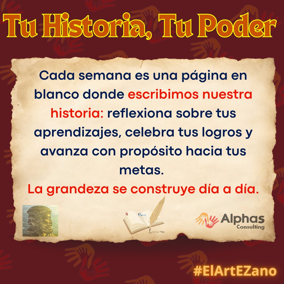 elartEZanopolis's tweet image. La grandeza no sucede por casualidad; se escribe día a día. 🖋️✨ En «La Jugada Maestra» aprendemos que cada decisión importa. Diseña un capítulo que deje huella. 🌟 ¿Qué elección hará la diferencia hoy? 🤔
#PoderTransformador #CrecimientoPersonal #ElArtEZano Sanitas #FraseDelDía