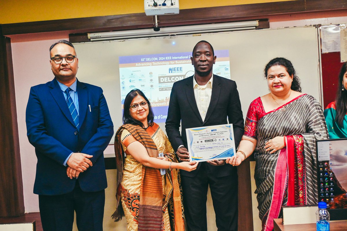 I presented my research "Development and Evaluation of a Bidirectional LSTM Classifier for Sentiment Analysis in the Hausa Language" at the 3rd DELCON (DELCON-2024), an IEEE international conference, at BVICAM New Delhi, among other inspiring innovators and researchers 💡📚