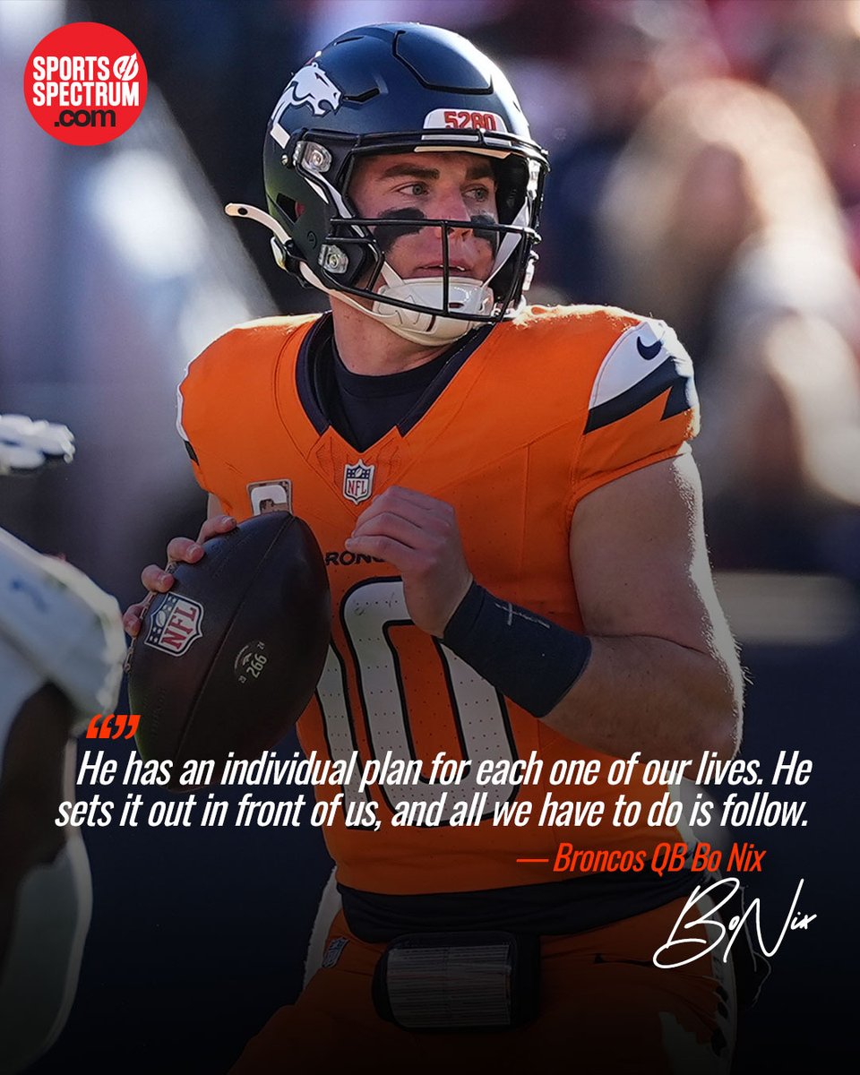 Broncos rookie QB Bo Nix knows his steps are ordered by the Lord.

@bonix10
loom.ly/MOsU5zE