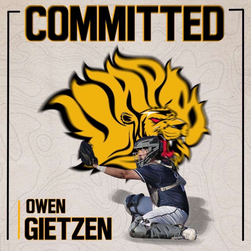 Owen Gietzen (@gietzen_owen) on Twitter photo I am excited to announce that I have committed to <a href="/UAPBLionsBSB/">𝐆𝐨𝐥𝐝𝐞𝐧 𝐋𝐢𝐨𝐧𝐬 𝐁𝐚𝐬𝐞𝐛𝐚𝐥𝐥 ⚾️</a> to continue my academic and baseball career! Thank you to all my coaches, family, friends, and teammates who have made this possible. <a href="/LoganStout/">Logan Stout</a> <a href="/MVJagBaseball/">Mill Valley Baseball</a> <a href="/BTLHornets/">BTL Hornets</a> I am excited to announce that I have committed to <a href="/UAPBLionsBSB/">𝐆𝐨𝐥𝐝𝐞𝐧 𝐋𝐢𝐨𝐧𝐬 𝐁𝐚𝐬𝐞𝐛𝐚𝐥𝐥 ⚾️</a> to continue my academic and baseball career! Thank you to all my coaches, family, friends, and teammates who have made this possible. <a href="/LoganStout/">Logan Stout</a> <a href="/MVJagBaseball/">Mill Valley Baseball</a> <a href="/BTLHornets/">BTL Hornets</a>