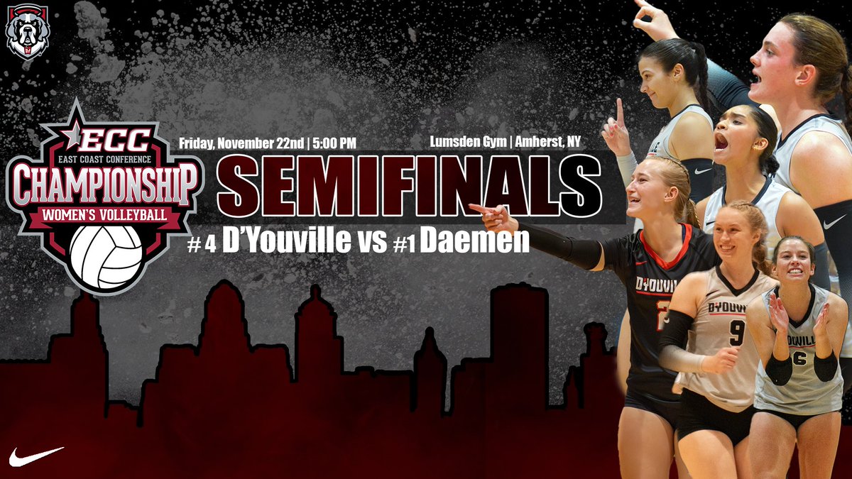 dyouvillesaints's tweet photo. It’s PLAYOFF day🚨🚨

🏐Women’s Volleyball
🆚 Daemen University 
❗️ECC Semifinals
📍Amherst, NY
⏰5:00 PM
📺 https://t.co/XlHqhtbLLL
📊 https://t.co/aCijsWOW8N

#GoSaints #FeedTheDawgs https://t.co/M682gVB5e5