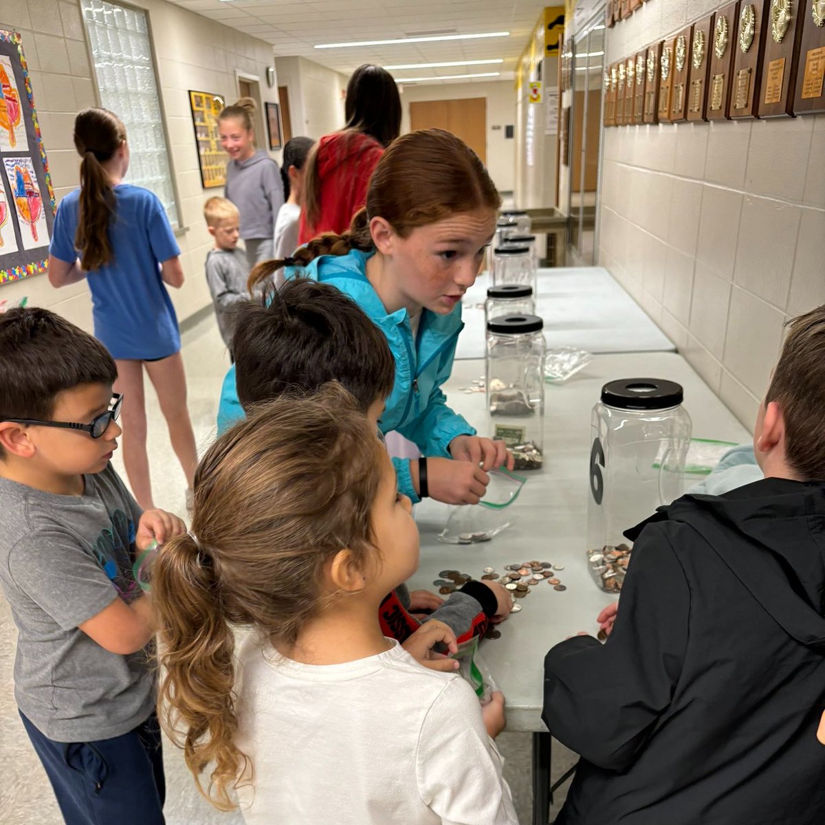 It's so exciting to see our students get in the spirit of Coin Wars (or Clash of the Quarters) and help their community this holiday season! All donations from the collections will contribute to <a href="/9UnitedLeaders/">9United</a> Shop &amp; Share to help local families. #EveryMomentMatters