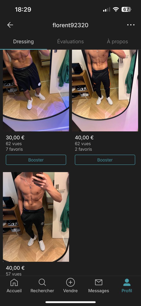 Si tas envie d’avoir un de mes survet, go sur mon Vinted 😈

#cho7 #trackie #survet #sket #twink #kiffeurgay #kiffeur