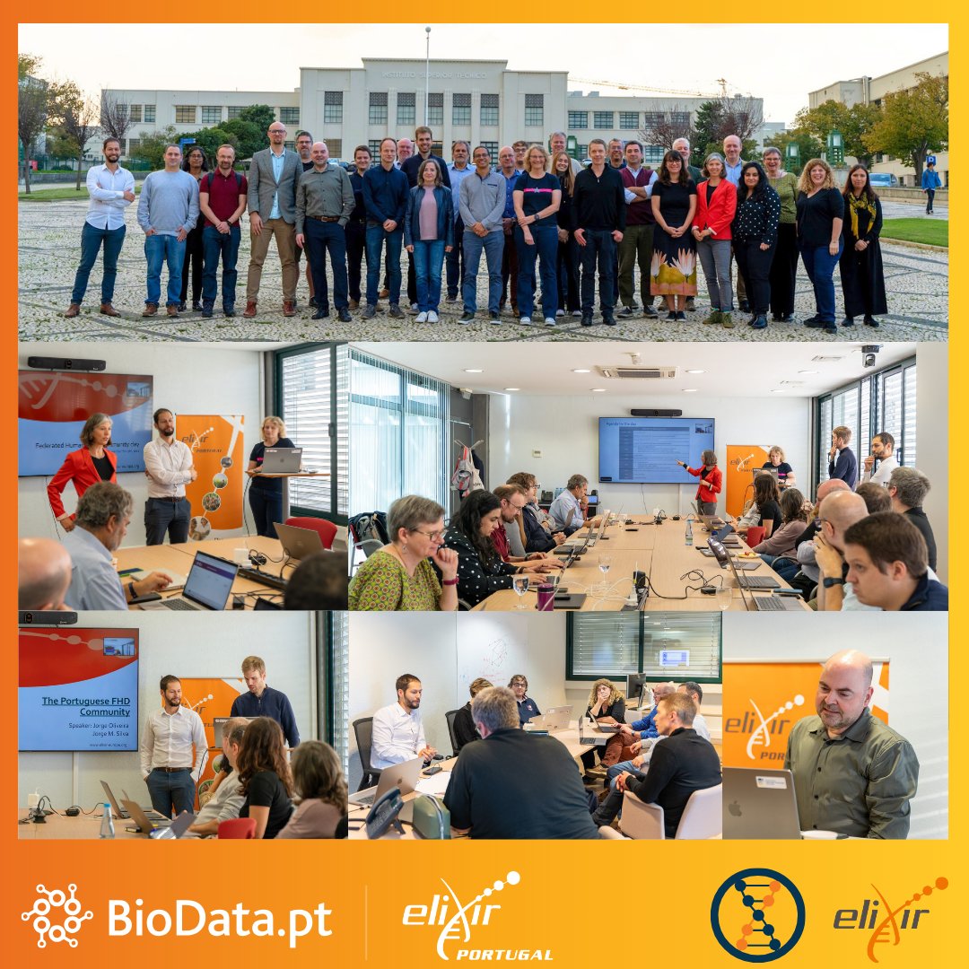 BioDataPT's tweet photo. 🌟 This week @ELIXIREurope Federated Human Data Community Day. We had the pleasure of hosting the Federated Human Data Community Day, a vibrant event filled with Inspiring presentations, Insightful breakout sessions, and Networking opportunities. #BioDataPT #LivingData https://t.co/aZYEV7Jm2Z