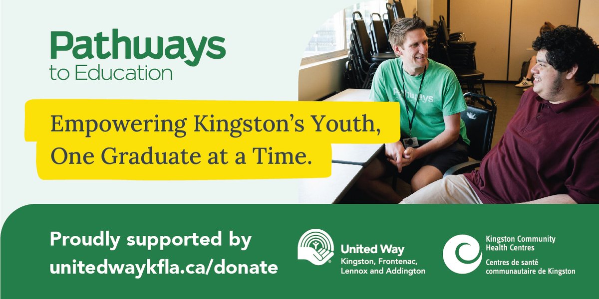 What other supports does Pathways to Education offer?
• Guidance in applying for OSAP
• Programming 
• Career Guidance
• Financial Guidance
#ygk #pathways #education #community