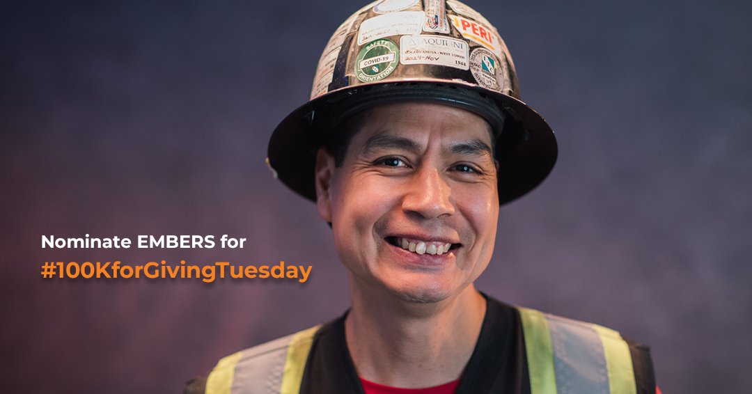 🧡 Nominate EMBERS to win $10,000 for work boots &amp; gear this #GivingTuesday!

1️⃣ Visit: facebook.com/westernfinanci…
2️⃣ Comment why you support us
3️⃣ Tag us + use #100KforGivingTuesday &amp; #GivingTuesdayCA

Together, we can equip more workers! 💪