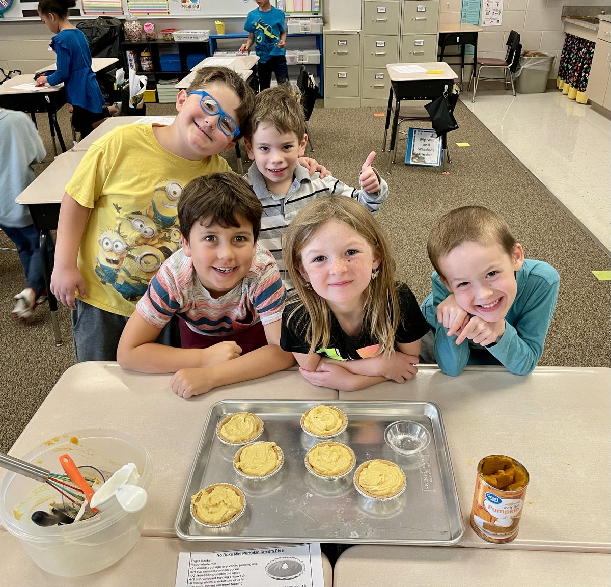 We had a great time making pies together in Mrs. M's room. <a href="/BVHawksBPS/">Bellevue Elementary</a> <a href="/BellevueSchools/">Bellevue Public Schools</a>