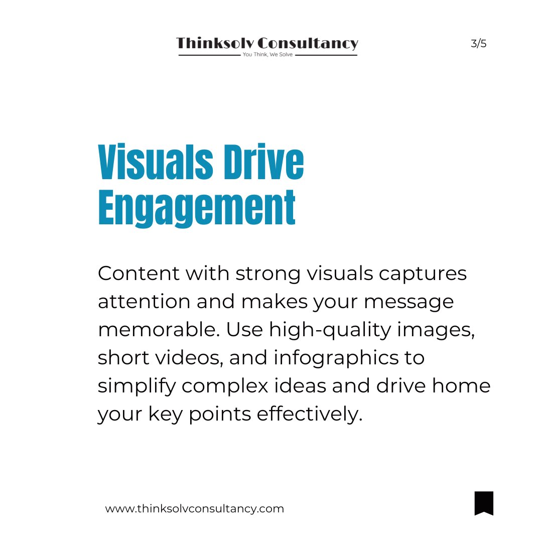 Great content isn’t just created—it’s crafted with intention. ✨ Here are 5 strategies to help YOU communicate with clarity, connect with your audience, and inspire meaningful action. 💬💡 

#ThinkSolv #InspireChange