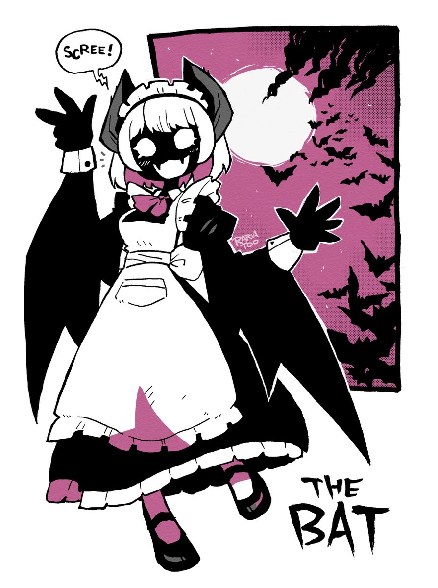 rariatoo's tweet photo. Bat Maid🦇🌕 https://t.co/tDSdvq9opT