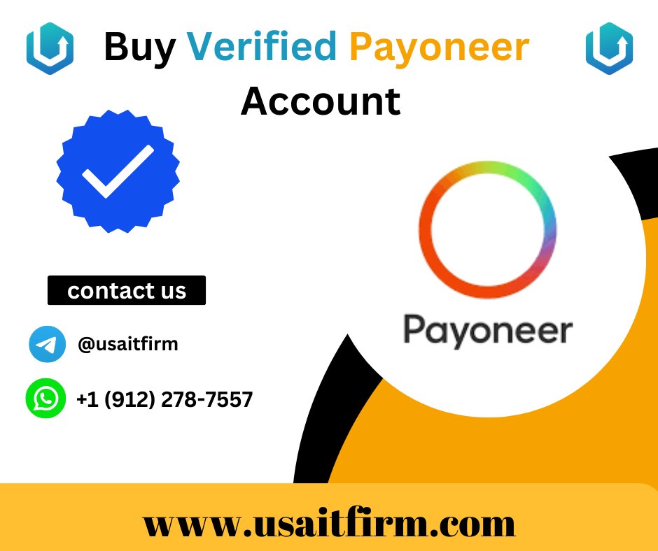 Buy Verified Payoneer Account
#PayoneerAccount
#VerifiedPayoneerAccount
#USAVerifiedPayoneerAccount

usaitfirm.com/product/buy-ve…