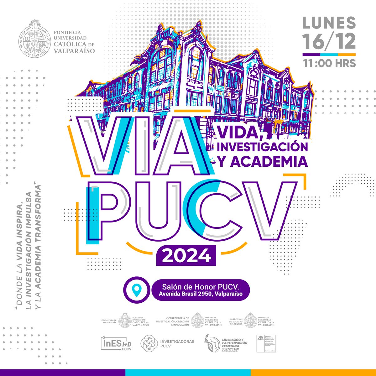 📌Science Up invita a la comunidad al “Workshop: Vida, Investigación y Academia (VIA)” el 16 de diciembre a las 11 horas en Casa Central. La invitada de este año es la Dra. Cecilia Hidalgo, entrevista moderada por Paula Escobar👏
📲Más info: scienceup.cl/events/worksho…