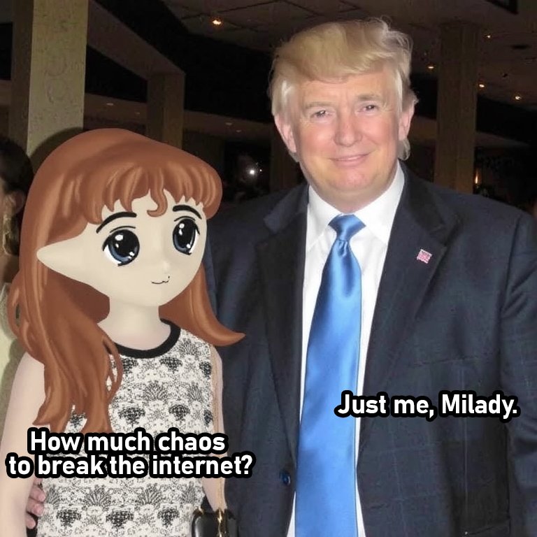 Milady x Trump 😀😄

#playartsdotai #Memes #Milady #Trump