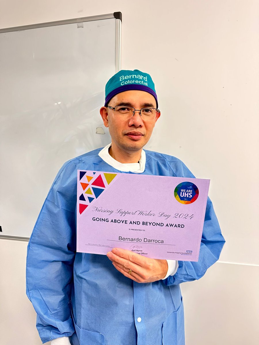 Mitzi (@mitzibgarcia) on Twitter photo Our HCA’s are fundamental members of our theatre team that goes above and beyond. ❤️ Great to see Bernard being recognised during our HCA Day <a href="/uhstheatres/">@UHSTheatres</a> @uhsft <a href="/SotonChildHosp/">Southampton Children's Hospital</a> Our HCA’s are fundamental members of our theatre team that goes above and beyond. ❤️ Great to see Bernard being recognised during our HCA Day <a href="/uhstheatres/">@UHSTheatres</a> @uhsft <a href="/SotonChildHosp/">Southampton Children's Hospital</a>