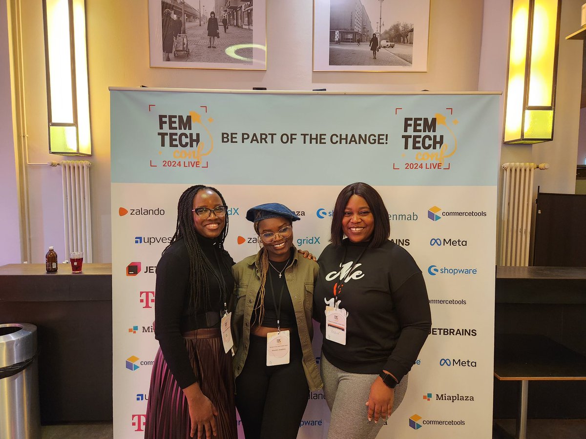 J_Akello's tweet image. ✨Day 2 at #womenintech #EMEA summit was amazing, lots of great talks, lots of lessons and take aways &amp;amp; amazing connections 🧡🧡

And look, met the amazing @Bukecious &amp;amp; Tosin 🥳🥳

#FemTechConf