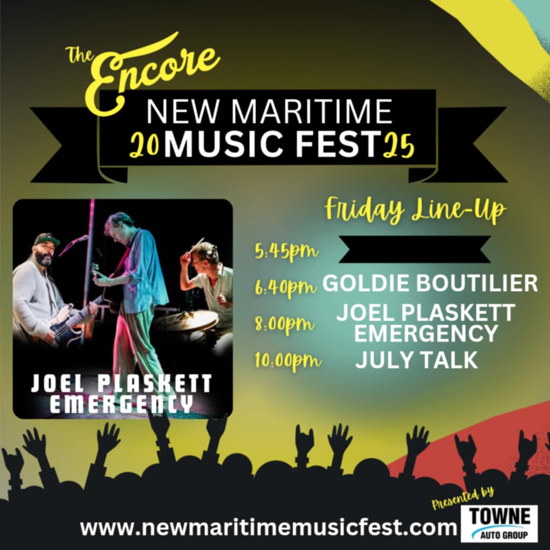 Looking forward to playing with the Emergency next summer at the New Maritime Music Festival in Miramichi, NB on July 4th, 2025.
- JP

Tickets: newmaritimemusicfest.com/#tickets