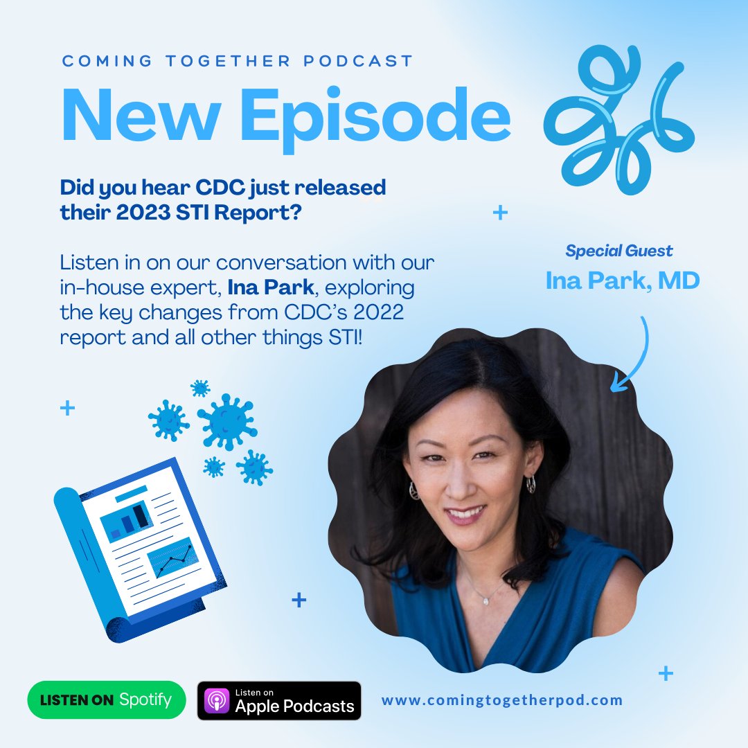 🚨New Episode Alert!🚨 Tune in as <a href="/InaParkMD/">Ina Park</a> discusses CDC's new 2023 STI report! We'll explore the key changes from their 2022 report and discuss other STI-related topics! Don't miss this insightful conversation 🌟 

Check out the episode at buff.ly/3YYYuSl🎙