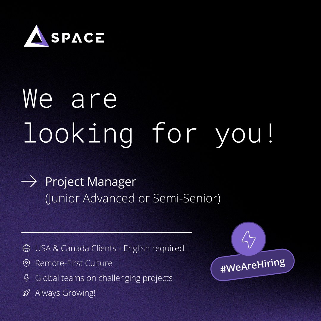 SpaceDevUy's tweet image. We&apos;re growing and looking for a new star! 🌟

Are you a Project Manager ready to take on exciting challenges, lead incredible teams, and deliver real impact? 

📩 Apply now:

spacedev.peopleforce.io/careers/v/9406…

#WeAreHiring #ProjectManager #Spacedev